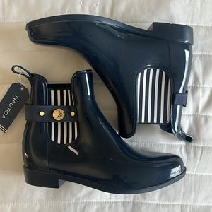Nautica Rain Boots Size 7 NWT